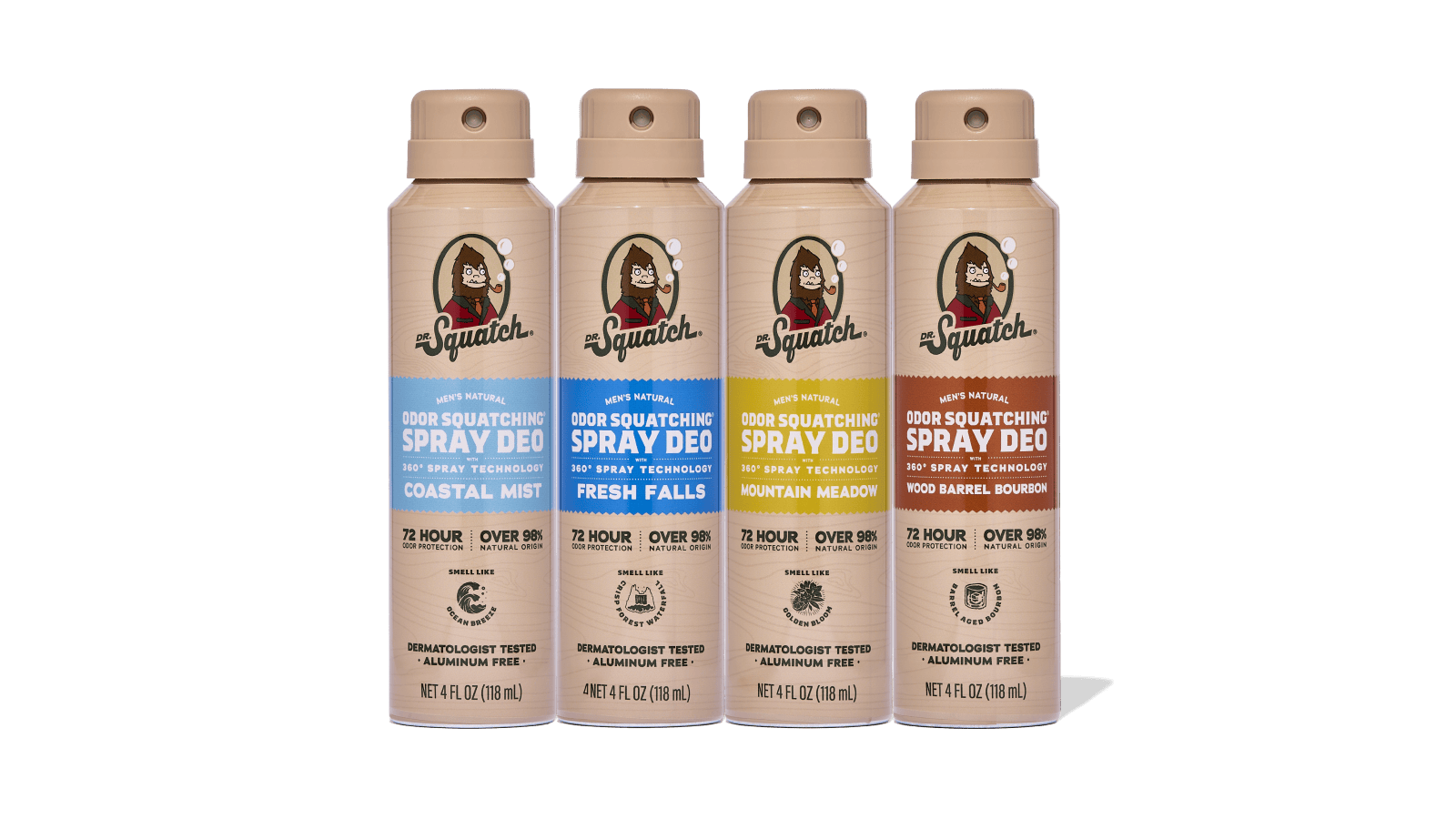 Spray Deodorant 4-Pack X1
