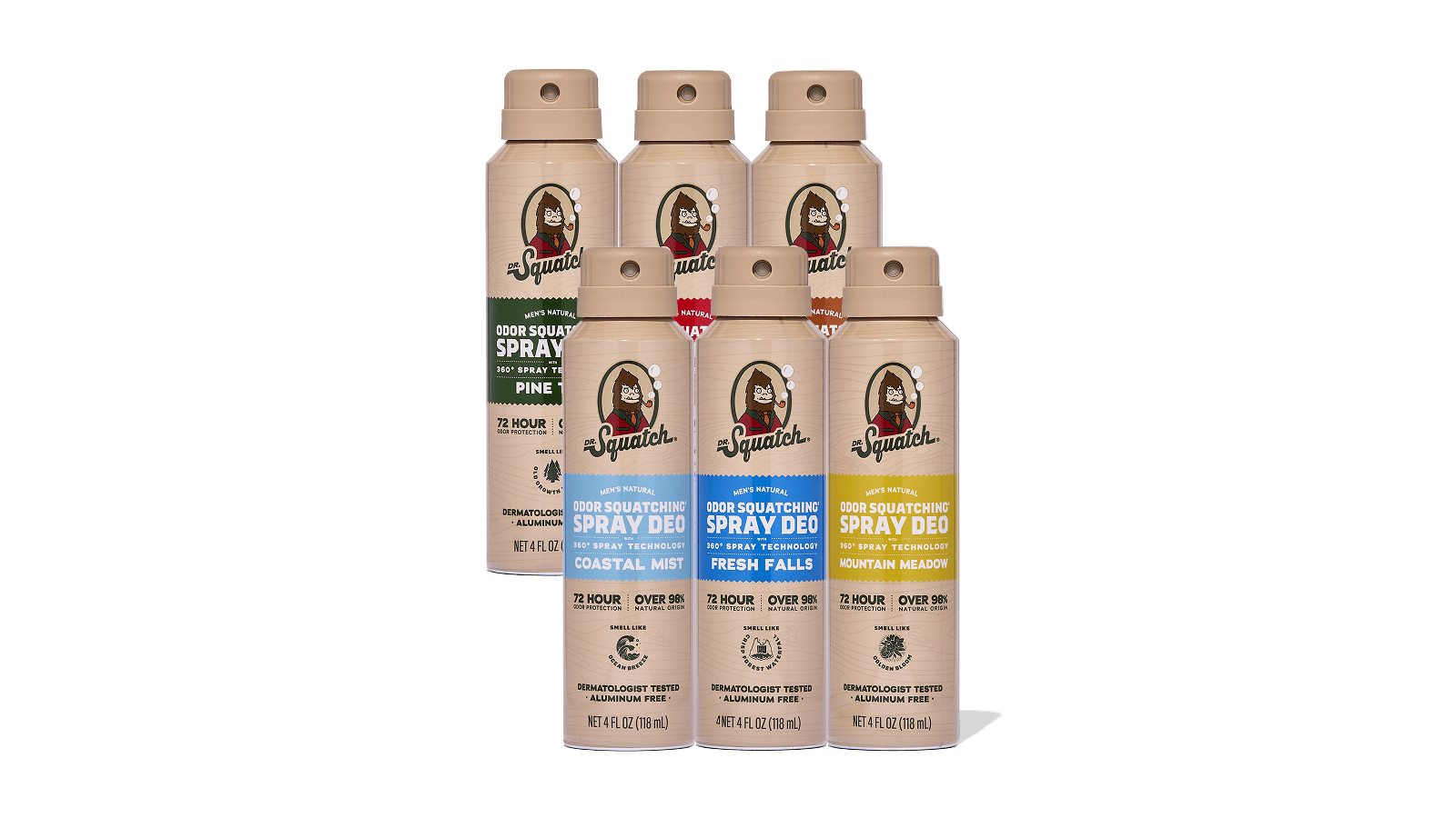 Spray Deodorant 6-Pack U7