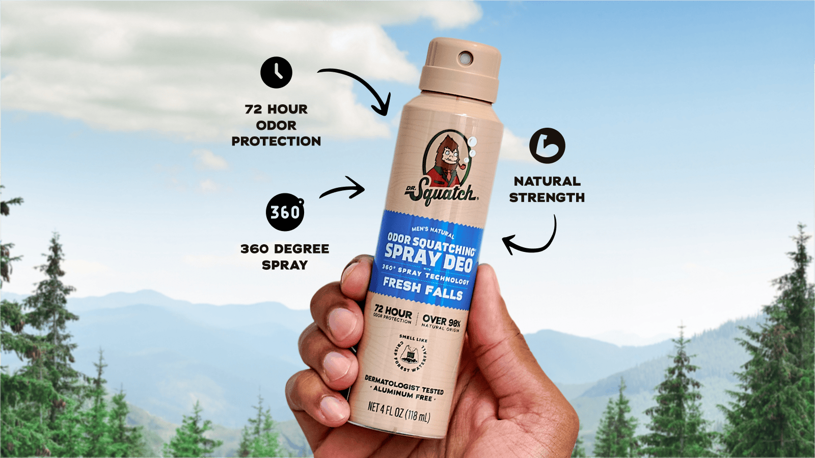 Spray Deodorant 4-Pack X1