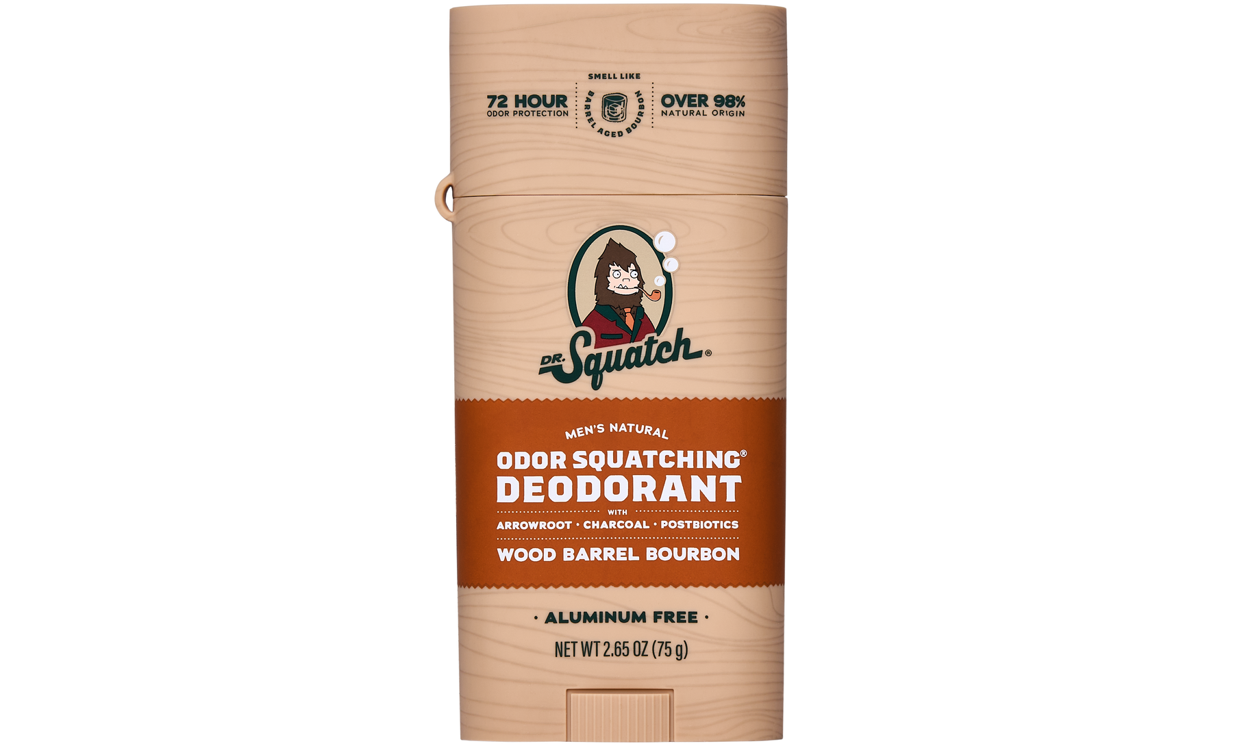 Wood Barrel Bourbon Deo Flask T4