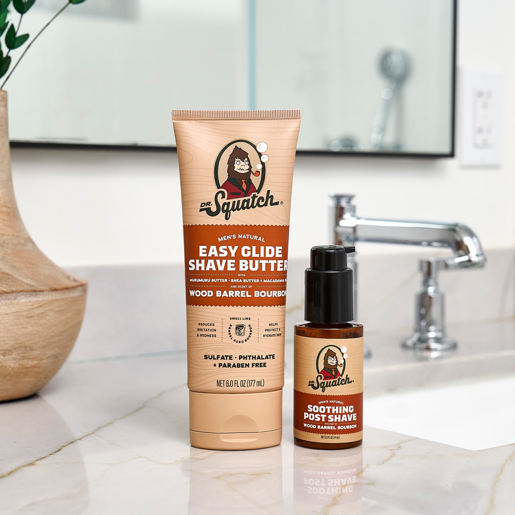 Wood Barrel Bourbon Smooth Shave Bundle K4