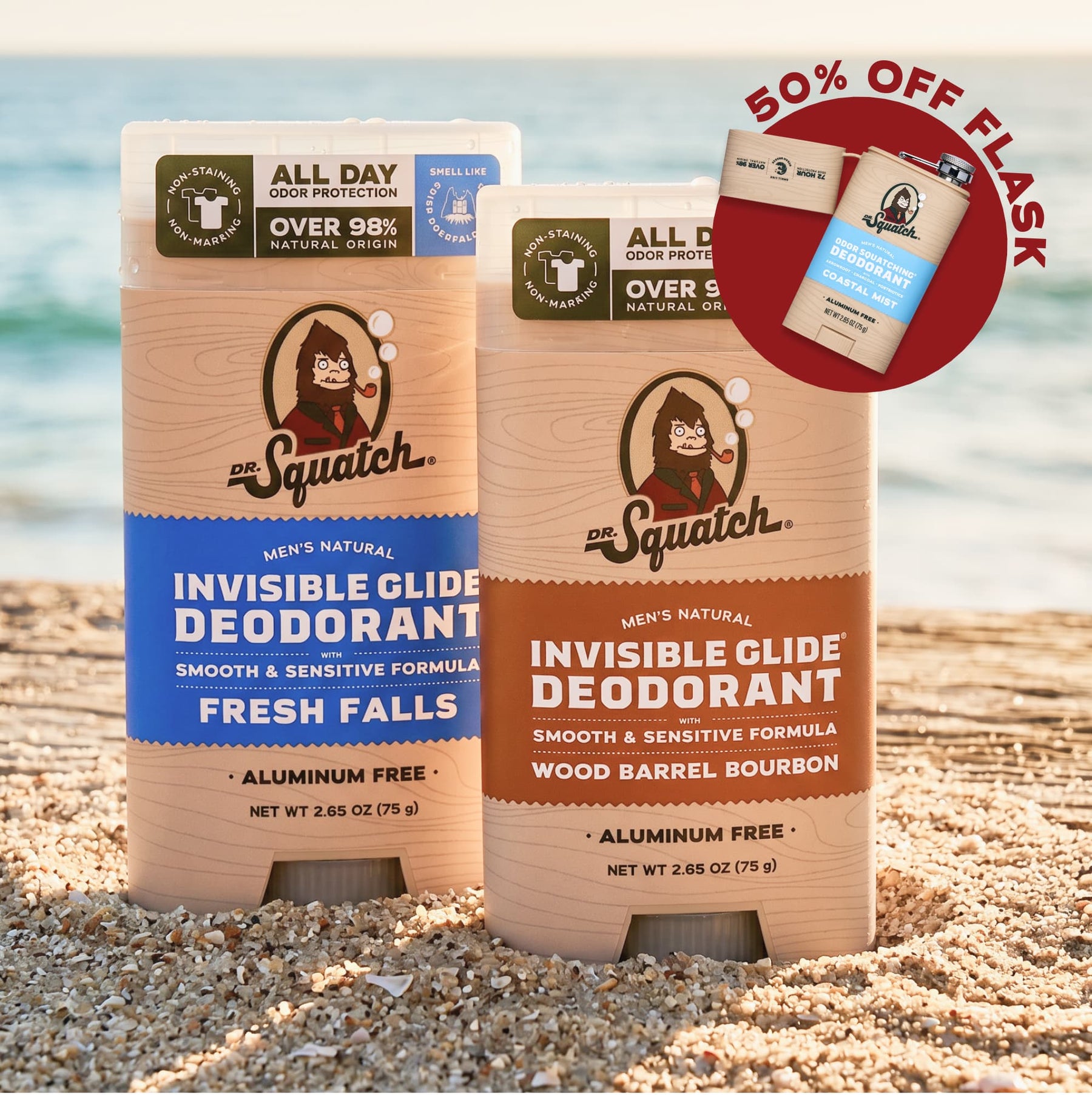 2-Pack Glide + Deo Flask C2