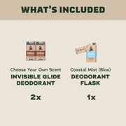 2-Pack Glide + Deo Flask C2