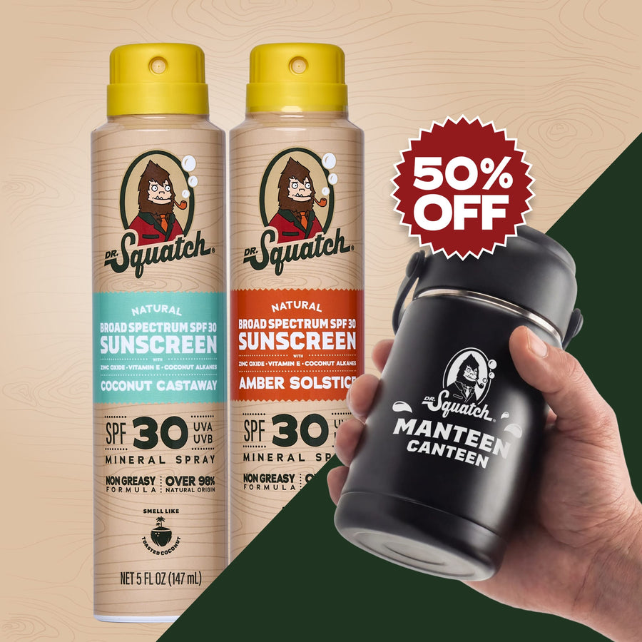 2-Pack Sunscreen + Manteen Canteen W9