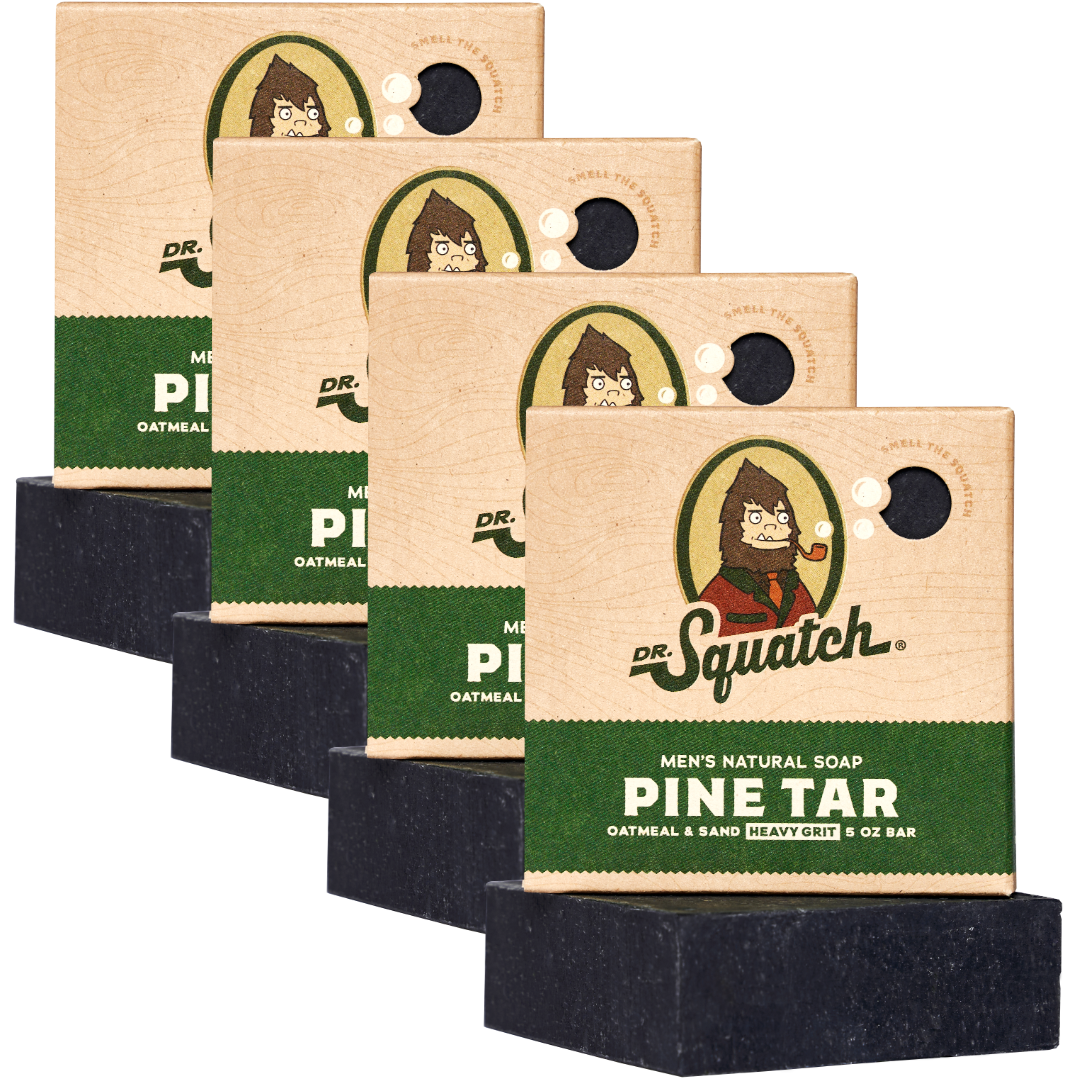 4-Pack Pine Tar Natural Bar Soap X8