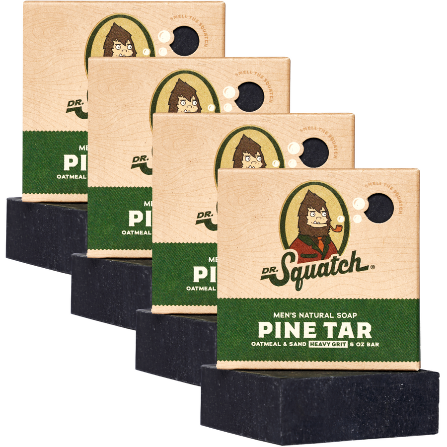 4-Pack Pine Tar Natural Bar Soap X8