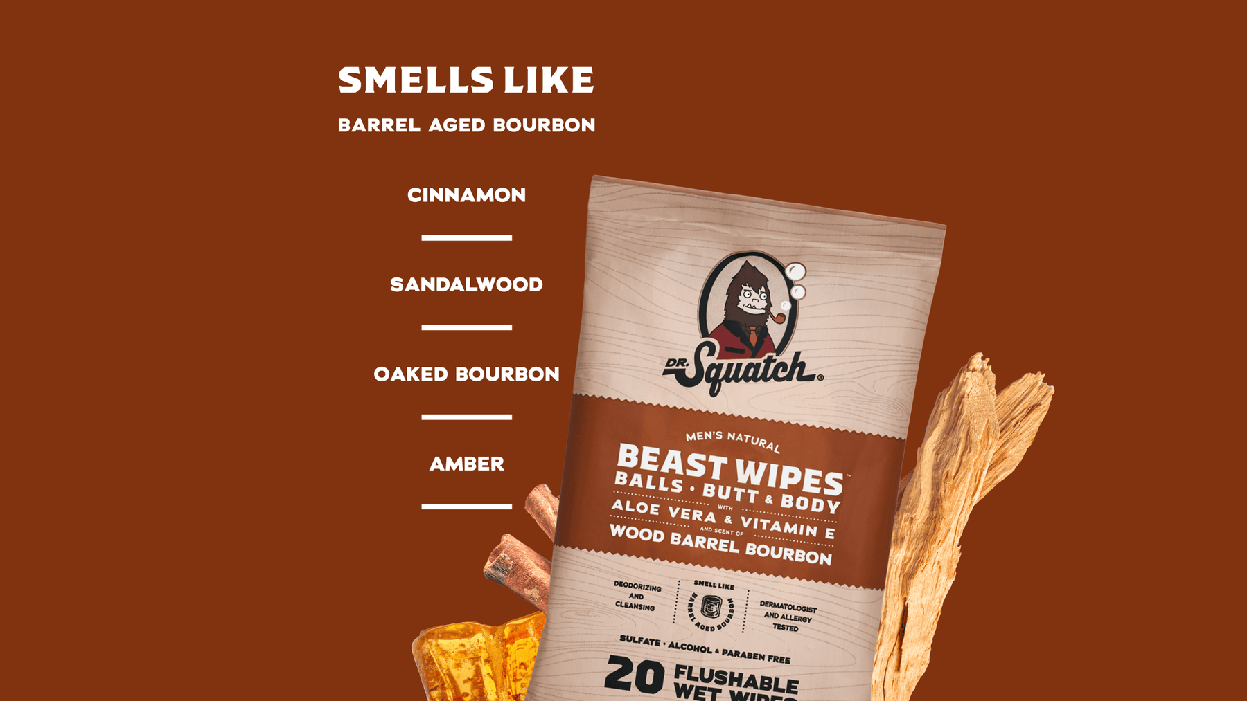 FREE Wood Barrel Bourbon Wipes F2
