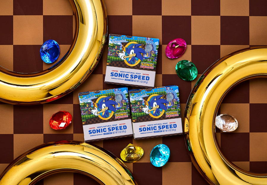 Sonic Speed Super Pack - Exclusive Limited Edition Bar Soap and Deodorant Bundle V5