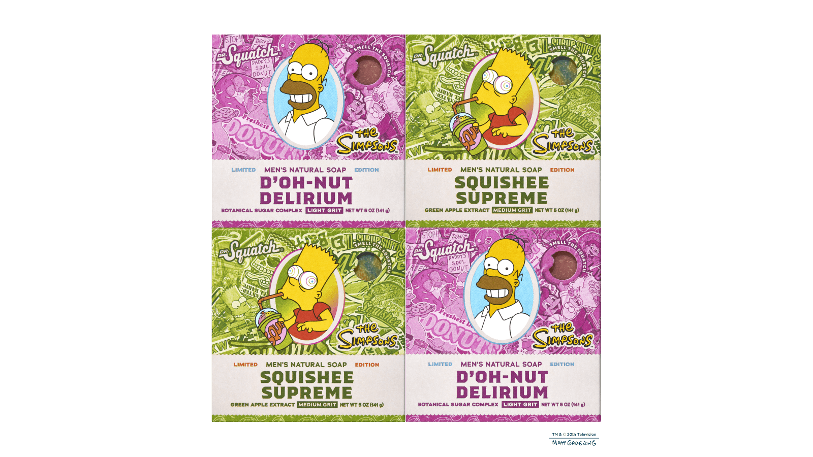 Simpsons Suds 4-Pack A4